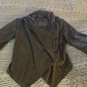 Faux leather/suede jacket